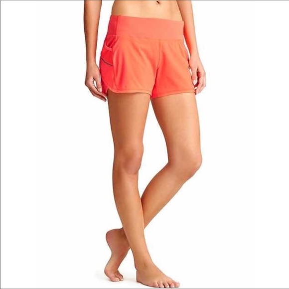 Athleta Pants - Athleta Ready Set Go Short Orange 4”